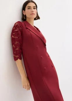 Sale Blazer-Kleid mit Spitzenärmeln Damen Kleider|Bekleidung·Pullover & Strickjacken