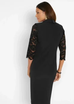 Damen bonprix Bekleidung·Pullover & Strickjacken|Kleider|Blazer-Kleid mit Spitzenärmeln