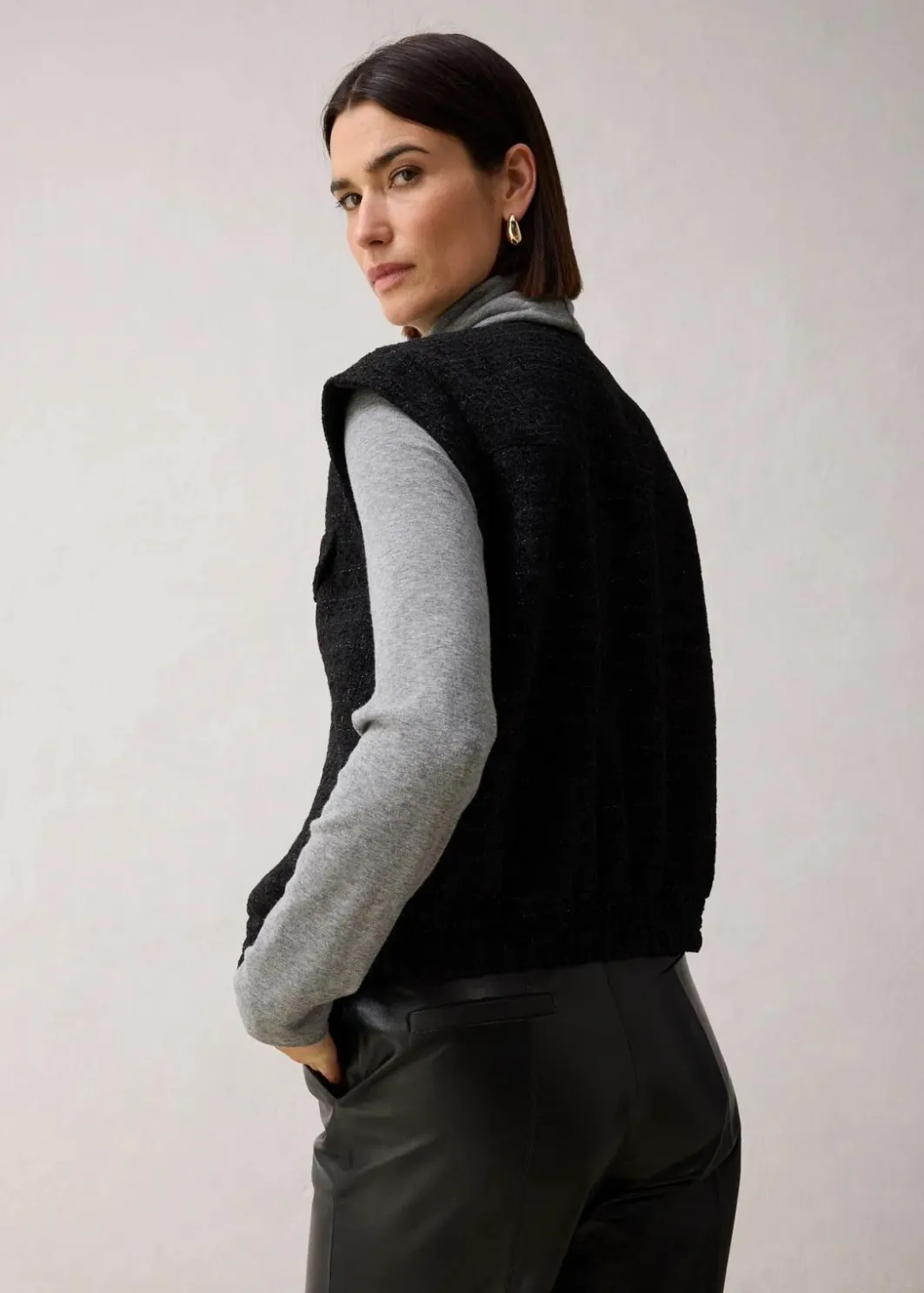 Online Blazerweste mit Wollanteil Damen Jacken & Mäntel|Bekleidung·Hosen