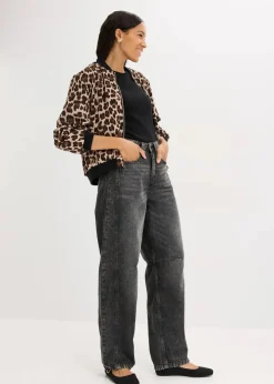 New Blouson aus fließendem Satin Damen Bekleidung·Hosen|Jacken & Mäntel
