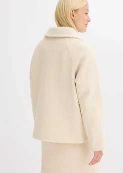 Outlet Blouson aus softem Bouclé Damen Bekleidung·Hosen|Jacken & Mäntel