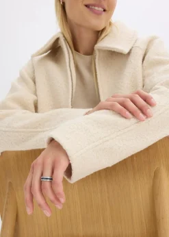Outlet Blouson aus softem Bouclé Damen Bekleidung·Hosen|Jacken & Mäntel