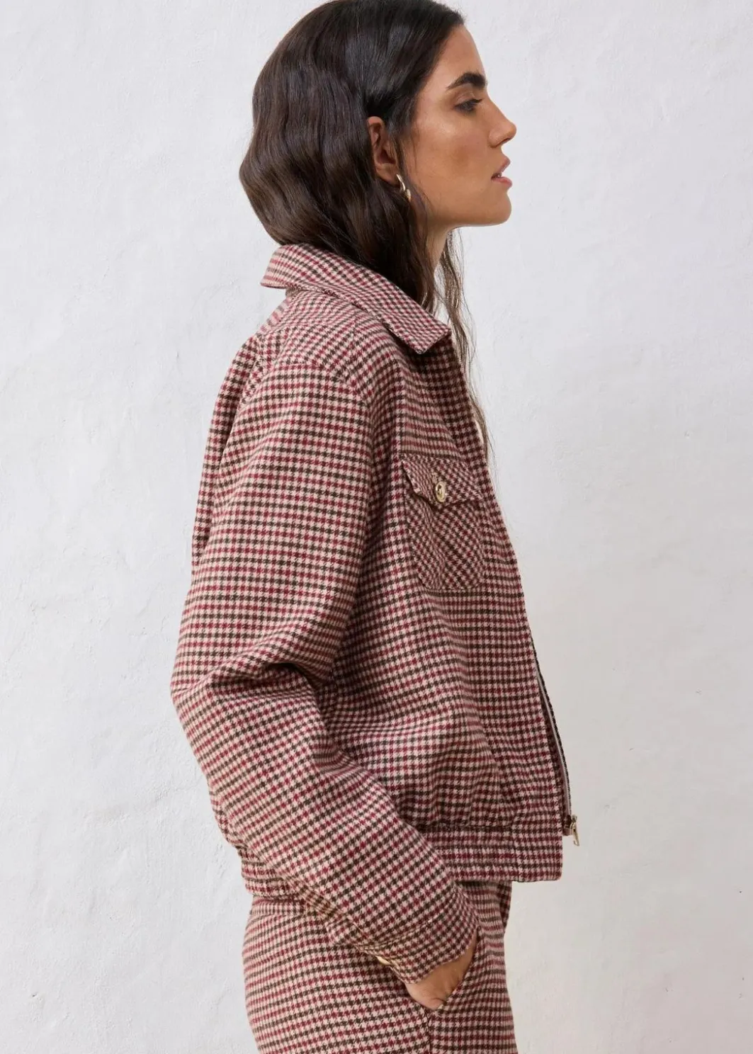 Discount Blouson aus weichem Woll-MIx Damen Bekleidung·Hosen|Jacken & Mäntel