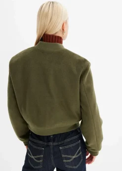 Damen bonprix Kurzgrößen|Bekleidung·Hosen|Blouson in Wolloptik