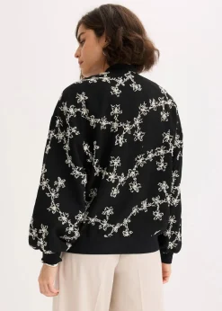 Damen bonprix Bekleidung·Hosen|Jacken & Mäntel|Blouson mit Stickerei