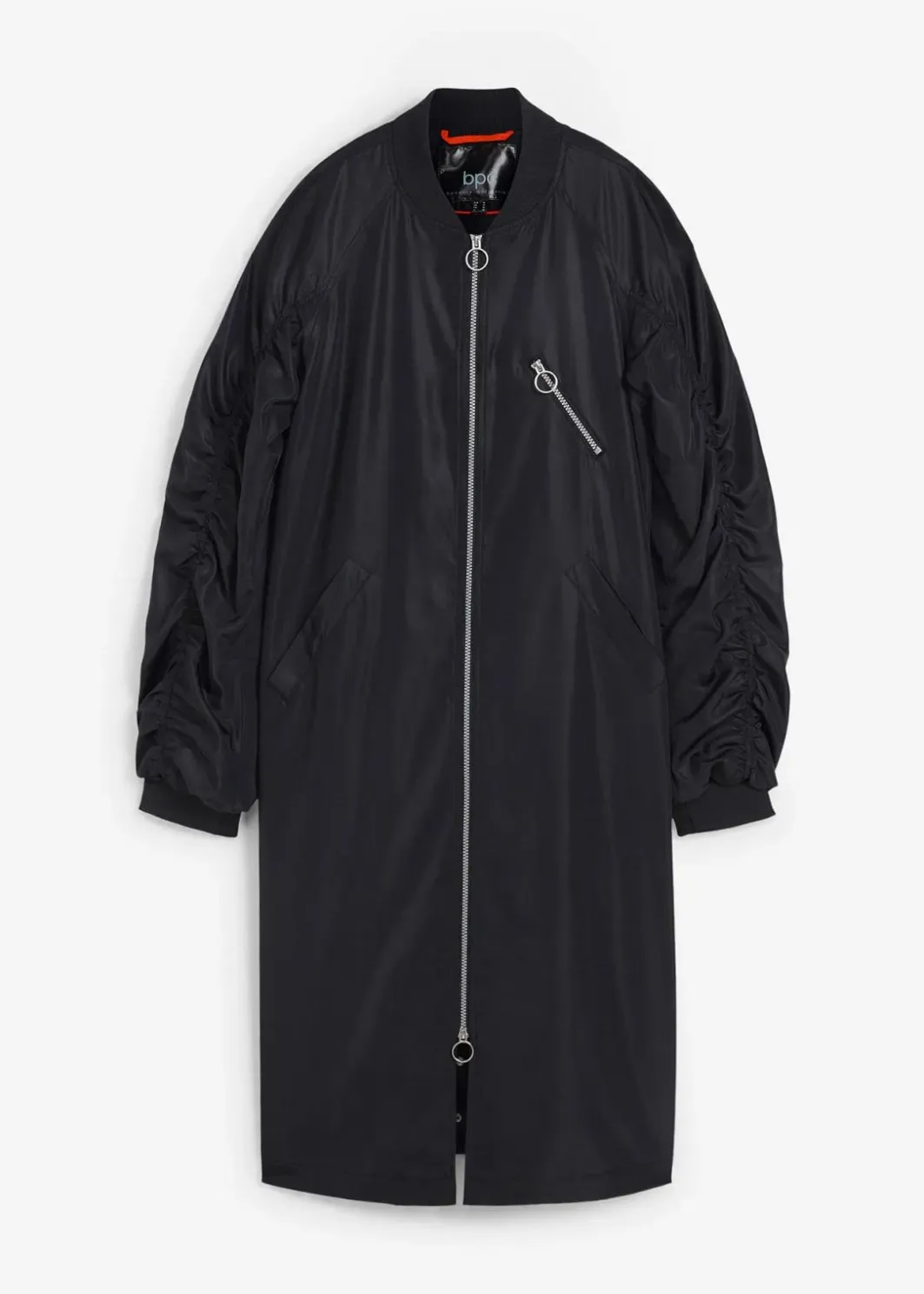 Damen bonprix Nachhaltigere Materialien|Jacken & Mäntel|Blouson-Mantel mit Strickkragen