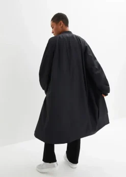 Damen bonprix Nachhaltigere Materialien|Jacken & Mäntel|Blouson-Mantel mit Strickkragen