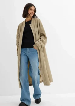 Hot Blouson-Mantel mit Strickkragen Damen Bekleidung·Hosen|Jacken & Mäntel