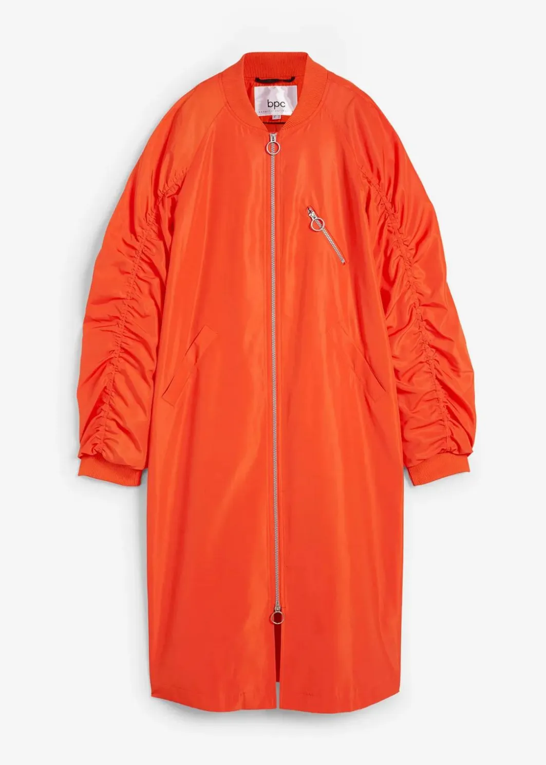 Damen bonprix Nachhaltigere Materialien|Jacken & Mäntel|Blouson-Mantel mit Strickkragen