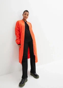 Damen bonprix Nachhaltigere Materialien|Jacken & Mäntel|Blouson-Mantel mit Strickkragen