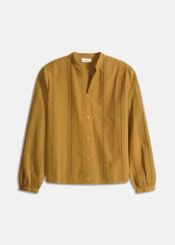 Best Bluse aus Baumwolle mit Spitzen-Details Damen Bekleidung·Jacken & Mäntel|Blusen & Tuniken