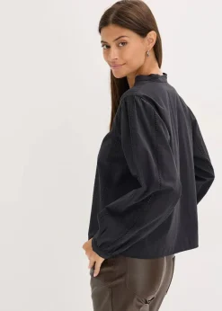 Sale Bluse aus Baumwolle mit Spitzen-Details Damen Blusen & Tuniken|Bekleidung·Jacken & Mäntel