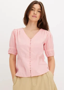 Damen bonprix Bekleidung·Jacken & Mäntel|Blusen & Tuniken|Bluse aus Baumwoll-Mix