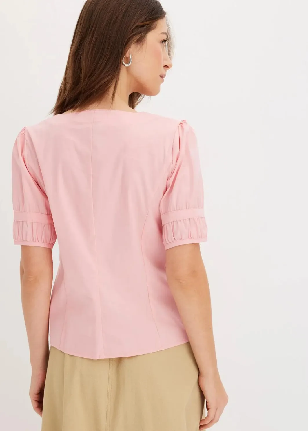 Damen bonprix Bekleidung·Jacken & Mäntel|Blusen & Tuniken|Bluse aus Baumwoll-Mix