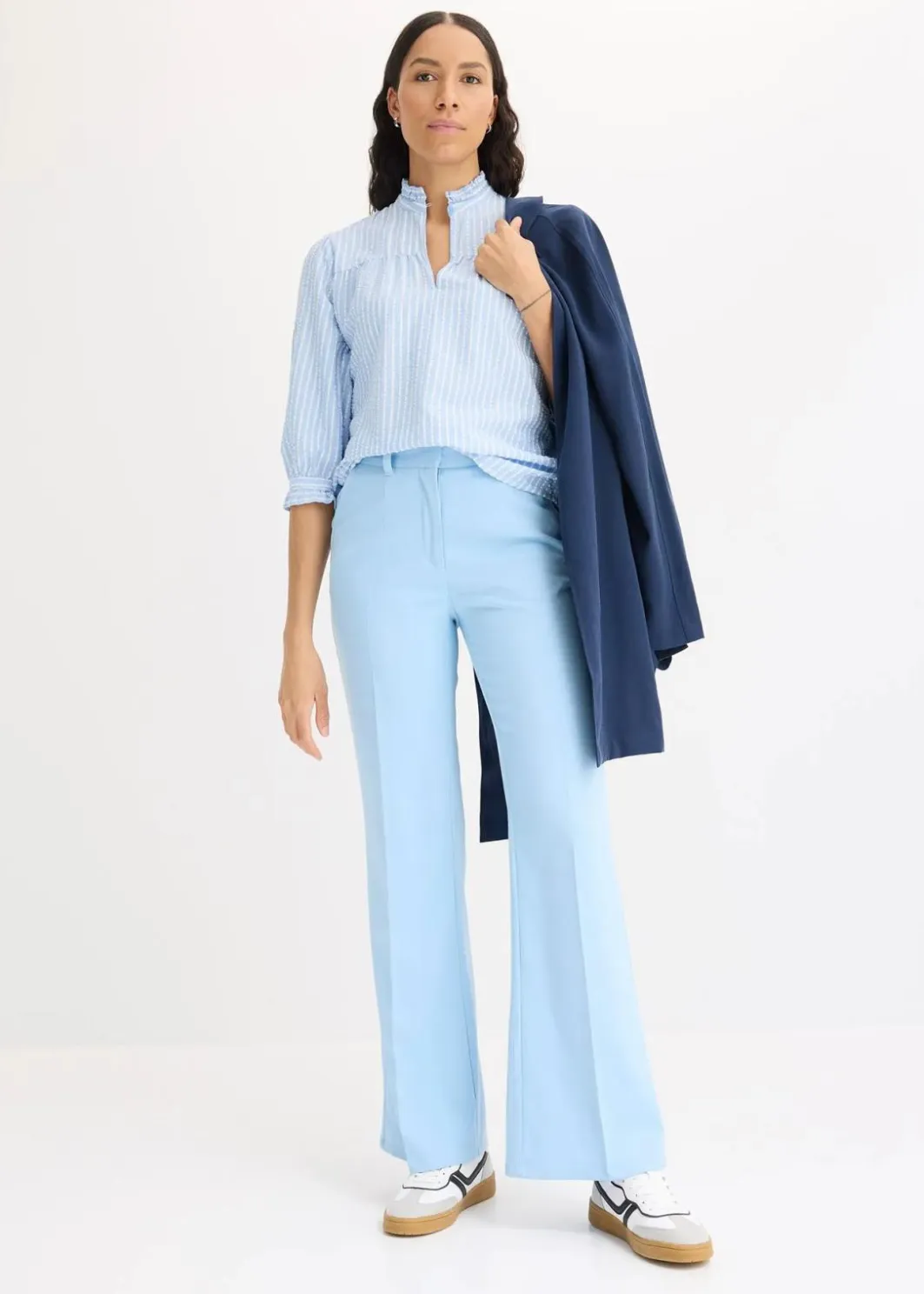 Outlet Bluse aus Baumwoll-Viskose Mix Damen Blusen & Tuniken