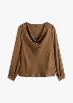 Discount Bluse aus feinem Satin Damen Bekleidung·Jacken & Mäntel|Nachhaltigere Materialien