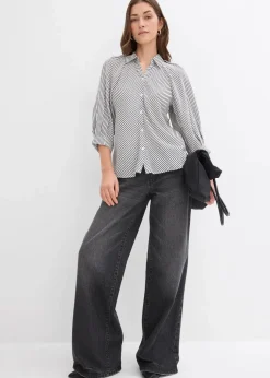 Damen bonprix Bekleidung·Jacken & Mäntel|Blusen & Tuniken|Bluse aus feinem Viskose-Mix