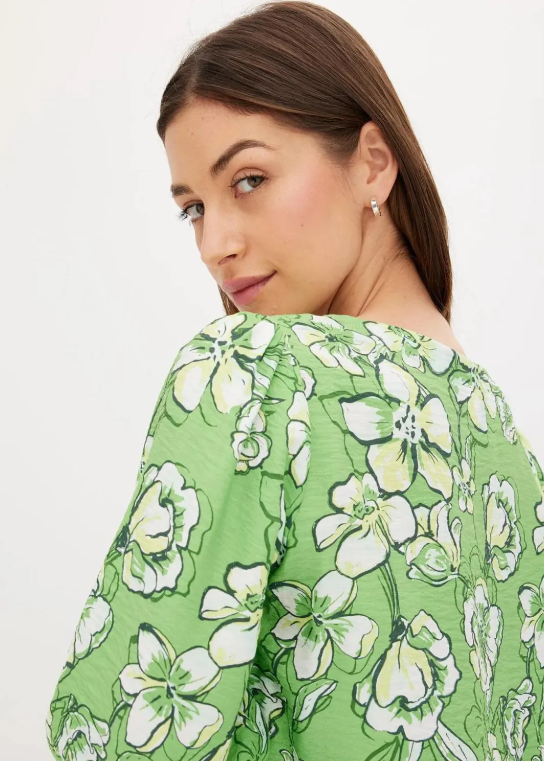 Sale Bluse aus feinem Viskose-Mix Damen Bekleidung·Jacken & Mäntel|Blusen & Tuniken