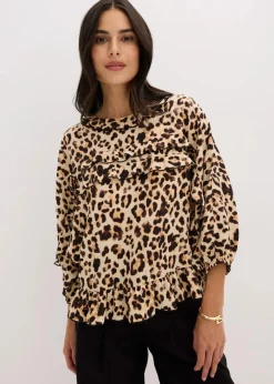 Bluse aus feinem Viskose-Mix Damen Bekleidung·Jacken & Mäntel|Blusen & Tuniken