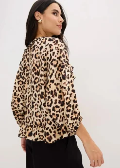 Bluse aus feinem Viskose-Mix Damen Bekleidung·Jacken & Mäntel|Blusen & Tuniken