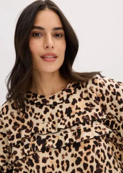 Bluse aus feinem Viskose-Mix Damen Bekleidung·Jacken & Mäntel|Blusen & Tuniken