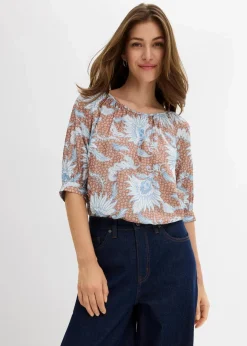 Damen bonprix Blusen & Tuniken|Bekleidung·Jacken & Mäntel|Bluse aus feinem Viskose-Mix