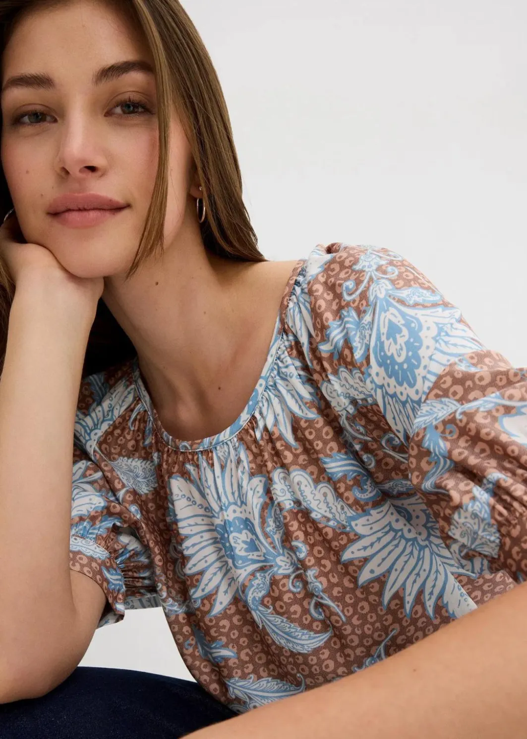 Damen bonprix Blusen & Tuniken|Bekleidung·Jacken & Mäntel|Bluse aus feinem Viskose-Mix