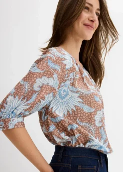 Damen bonprix Blusen & Tuniken|Bekleidung·Jacken & Mäntel|Bluse aus feinem Viskose-Mix