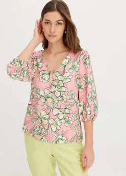Hot Bluse aus feinem Viskose-Mix Damen Blusen & Tuniken|Bekleidung·Jacken & Mäntel