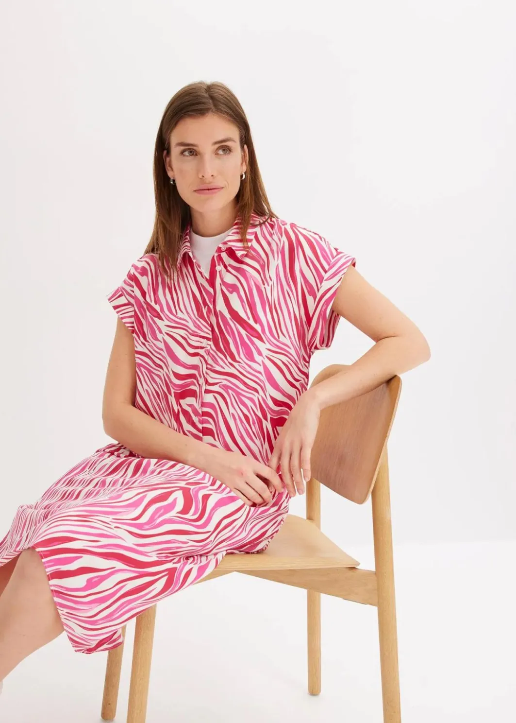 Discount Bluse aus fließendem Satin Damen Bekleidung·Jacken & Mäntel|Zweiteiler & Sets