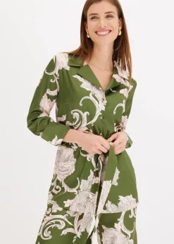 Online Bluse aus fließendem Satin Damen Bekleidung·Jacken & Mäntel|Zweiteiler & Sets