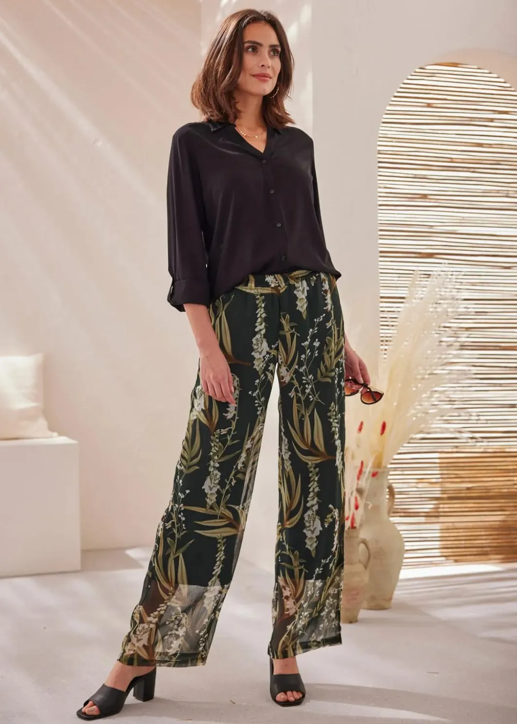 Outlet Bluse aus fließender Viskose Damen Bekleidung·Jacken & Mäntel|Blusen & Tuniken