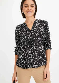 Outlet Bluse aus fließender Viskose Damen Bekleidung·Jacken & Mäntel|Blusen & Tuniken