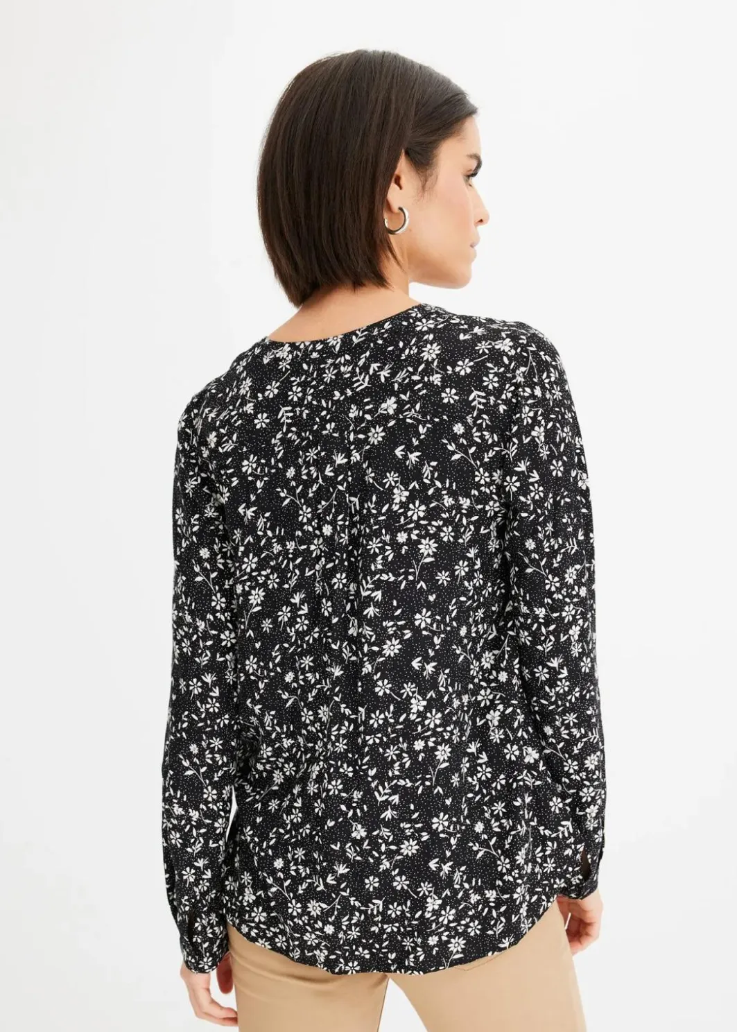 Outlet Bluse aus fließender Viskose Damen Bekleidung·Jacken & Mäntel|Blusen & Tuniken