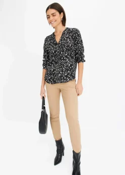 Outlet Bluse aus fließender Viskose Damen Bekleidung·Jacken & Mäntel|Blusen & Tuniken