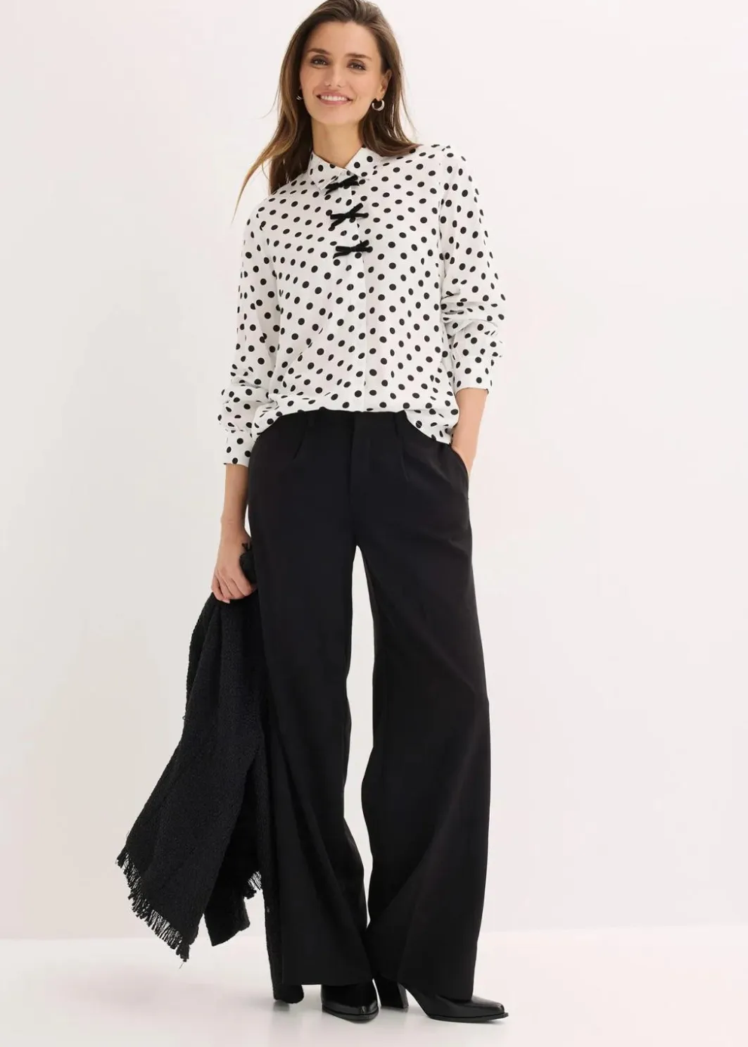 Damen bonprix Bekleidung·Jacken & Mäntel|Nachhaltigere Materialien|Bluse aus fließender Viskose