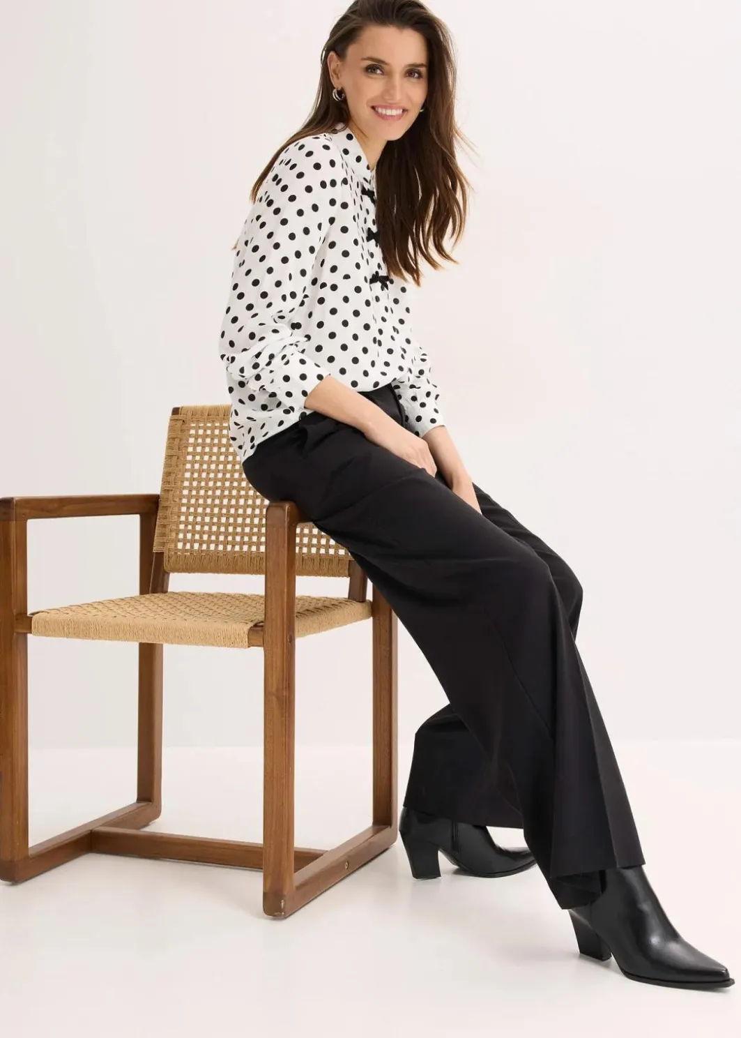 Damen bonprix Bekleidung·Jacken & Mäntel|Nachhaltigere Materialien|Bluse aus fließender Viskose
