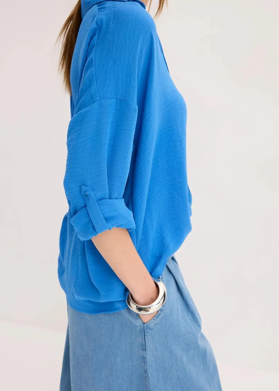 Damen bonprix Bekleidung·Jacken & Mäntel|Blusen & Tuniken|Bluse aus leichtem Crêpe
