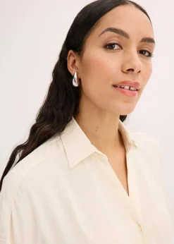 Discount Bluse aus leichtem Crêpe Damen Blusen & Tuniken|Bekleidung·Jacken & Mäntel