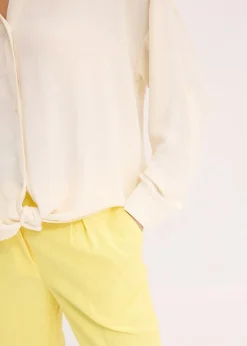 Discount Bluse aus leichtem Crêpe Damen Blusen & Tuniken|Bekleidung·Jacken & Mäntel