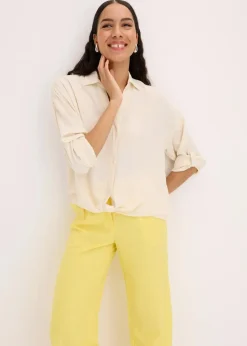 Discount Bluse aus leichtem Crêpe Damen Blusen & Tuniken|Bekleidung·Jacken & Mäntel