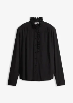 Outlet Bluse aus luftigem Crêpe Damen Blusen & Tuniken|Bekleidung·Jacken & Mäntel