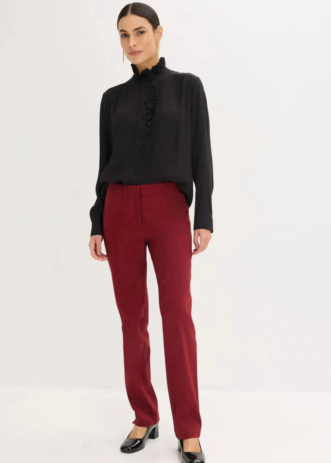 Outlet Bluse aus luftigem Crêpe Damen Blusen & Tuniken|Bekleidung·Jacken & Mäntel