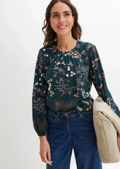 Hot Bluse aus nachhaltiger Viskose Damen Bekleidung·Jacken & Mäntel|Nachhaltigere Materialien
