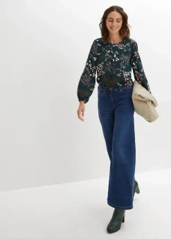 Hot Bluse aus nachhaltiger Viskose Damen Bekleidung·Jacken & Mäntel|Nachhaltigere Materialien