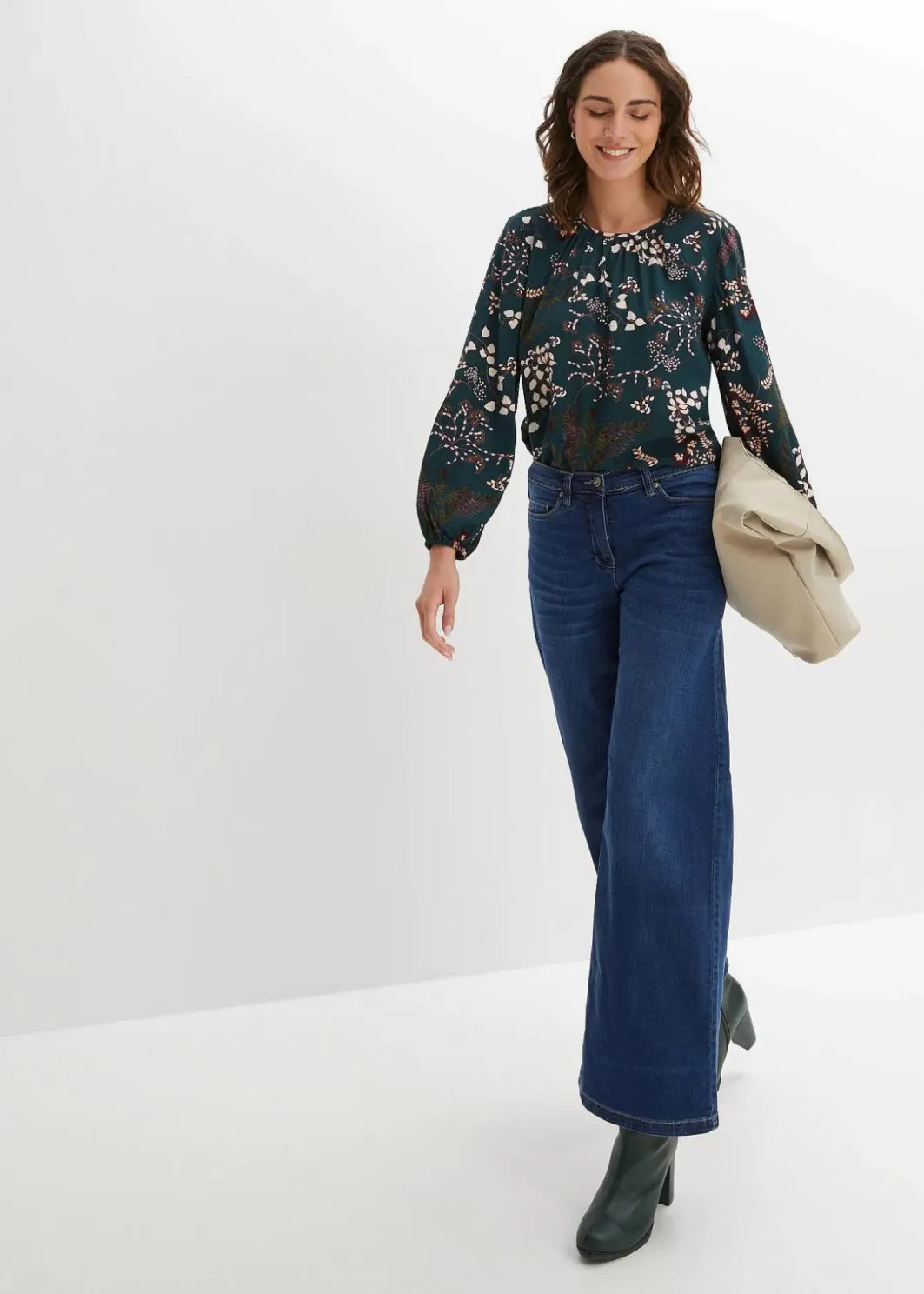 Hot Bluse aus nachhaltiger Viskose Damen Bekleidung·Jacken & Mäntel|Nachhaltigere Materialien