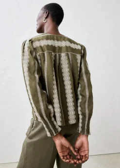 Damen bonprix Bekleidung·Jacken & Mäntel|Premium|Bluse aus reinem Leinen