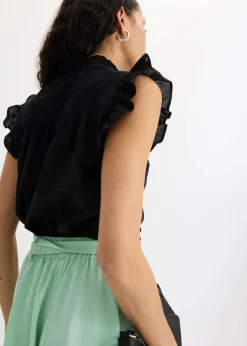 Damen bonprix Blusen & Tuniken|Bekleidung·Jacken & Mäntel|Bluse aus reiner Baumwolle