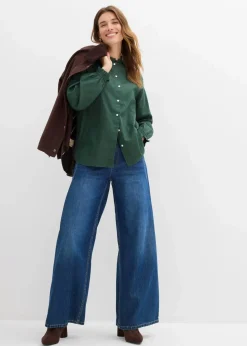 Damen bonprix Bekleidung·Jacken & Mäntel|Blusen & Tuniken|Bluse aus reiner Baumwolle