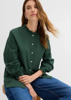 Damen bonprix Bekleidung·Jacken & Mäntel|Blusen & Tuniken|Bluse aus reiner Baumwolle